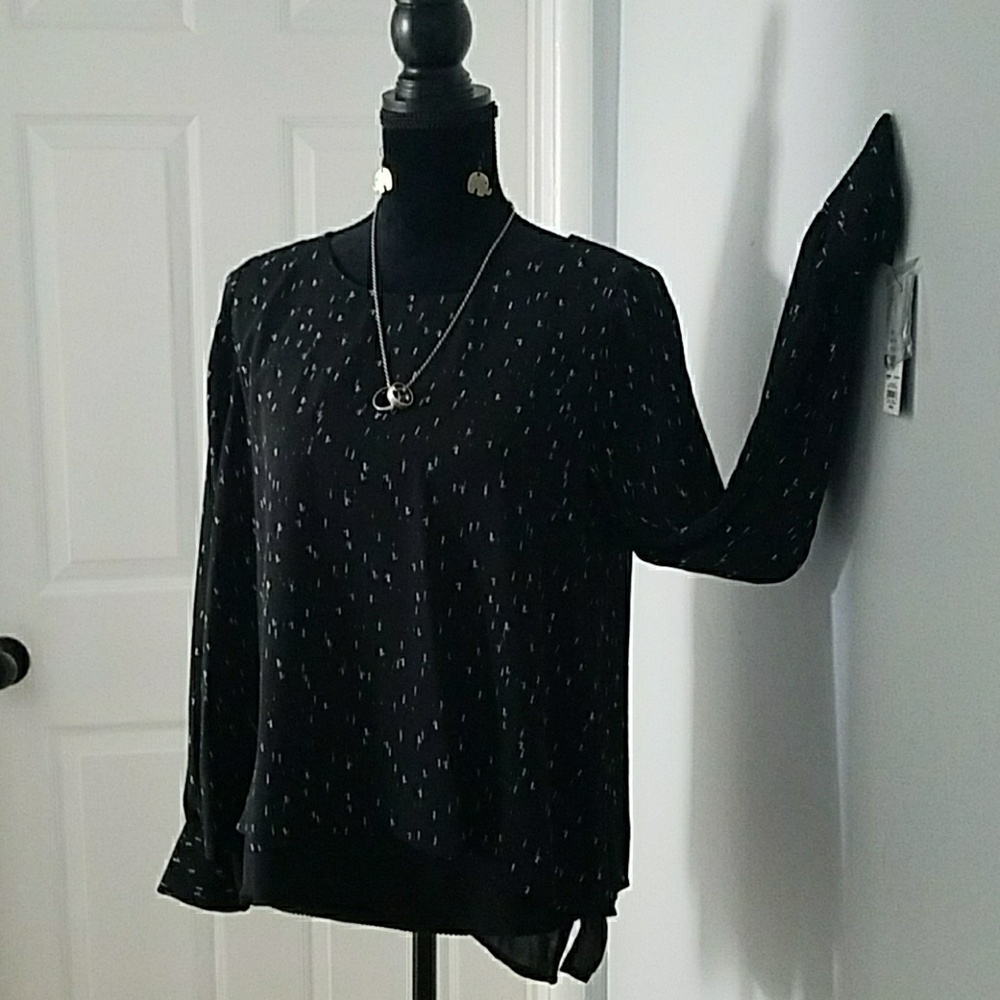 Very nice oxford navy blouse